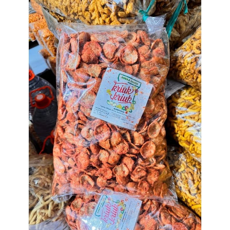 

basreng bulat pedas gurih kemasan 1kg basreng food