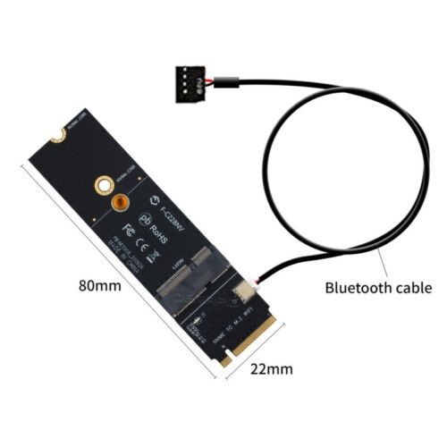 Adapter M.2 NGFF E key WiFi to M key ssd nvme bluetooth