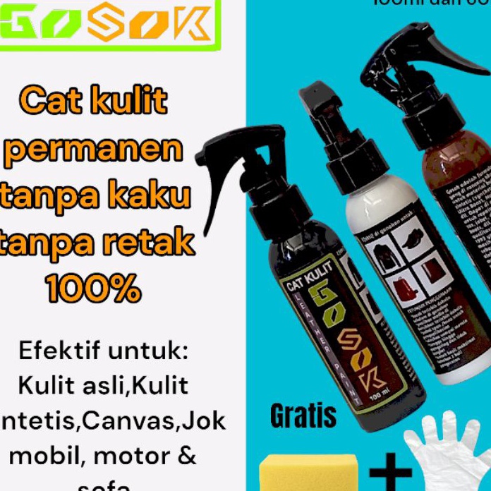 KP8 Cat sepatu kulit karet sol Rubber Midsole Leather paint Gosok Repaint sepatu tas jaket kulit