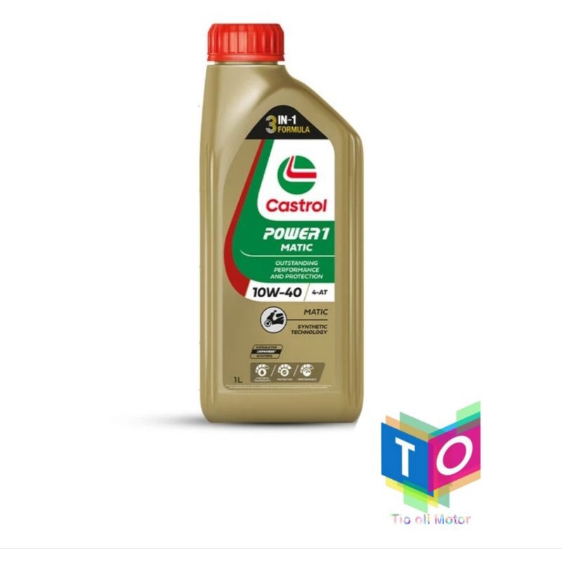 Castrol Power1 10W-40 Matic (1liter) Oli Mesin Castrol Power1 Matic