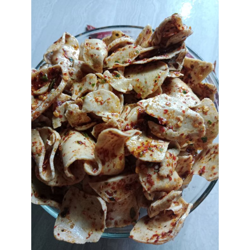 

basreng koin/basreng tipis pedas extra daun jeruk/basreng renyah