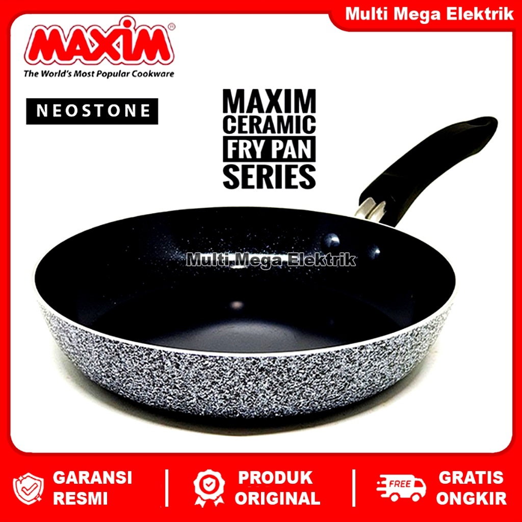 MAXIM NEOSTONE FRYPAN  PANCI WAJAN PENGGORENGAN TEFLON ANTI LENGKET  TEFLON ANTI LENGKET  TEPLON ANT