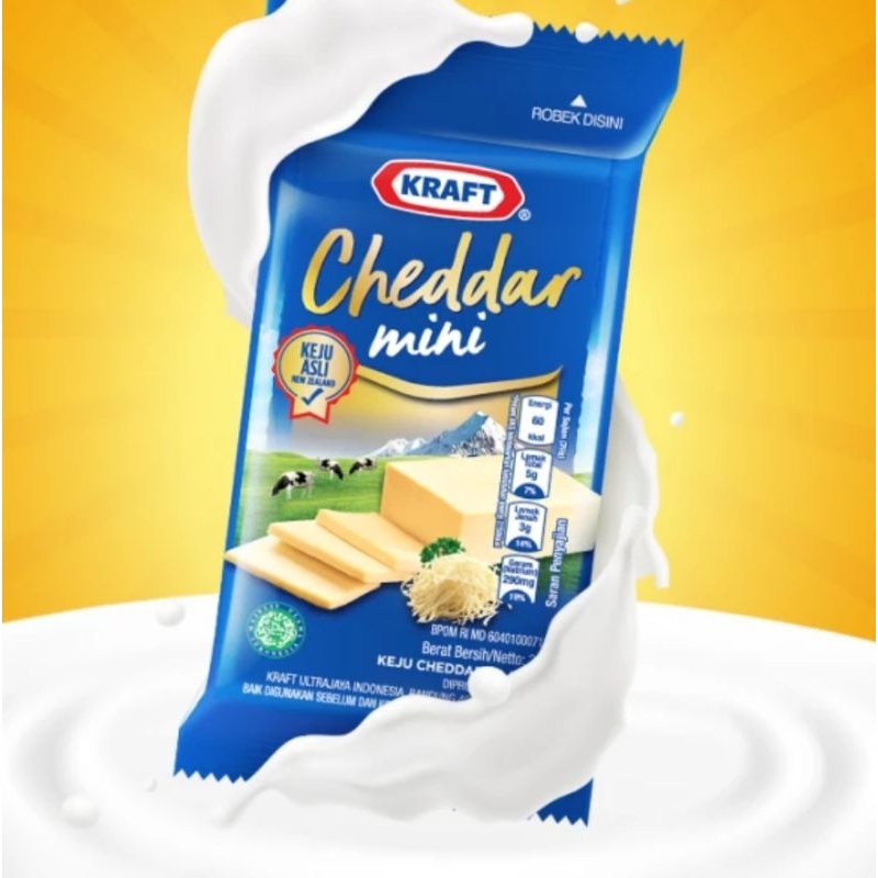 

Kraft Keju Cheddar Mini 30gr - 1pcs