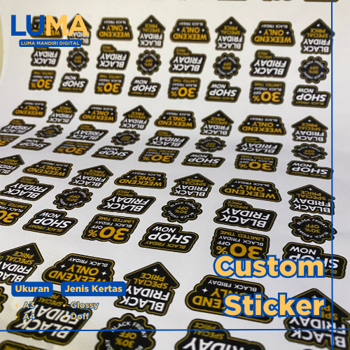 

Cetak Sticker Custom Bisa Untuk Label Makanan / Minuman