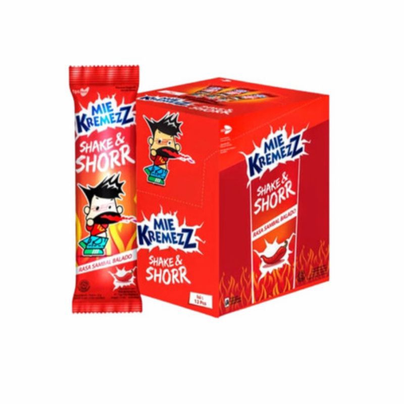 

Mie Kremezz Shake & Shorr - Rasa Sambal Balado (1 box/20 pcs)