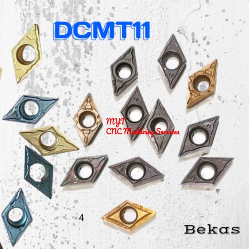 Insert DCMT 11 CARBIDE  Mata Bubut DCMT 11 Pisau Bubut Chip Bubut DCMT11 CNC Widia