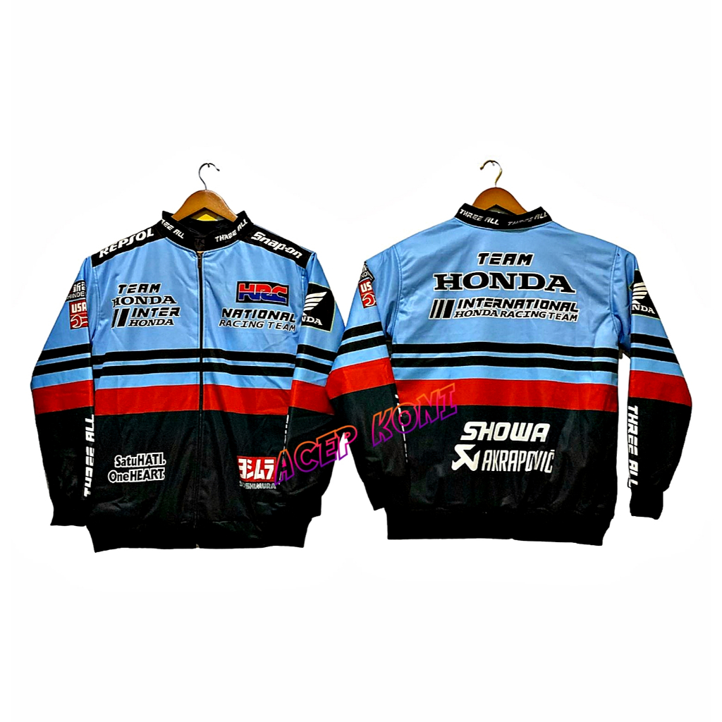 JAKET HONDA JAKET NASCAR VINTAGE JAKET RACING TEAM HONDA JAKET SUNMORI