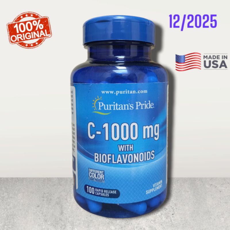 

Puritan Vitamin Vit C 1000 mg With Bioflavonoids 100 capsules