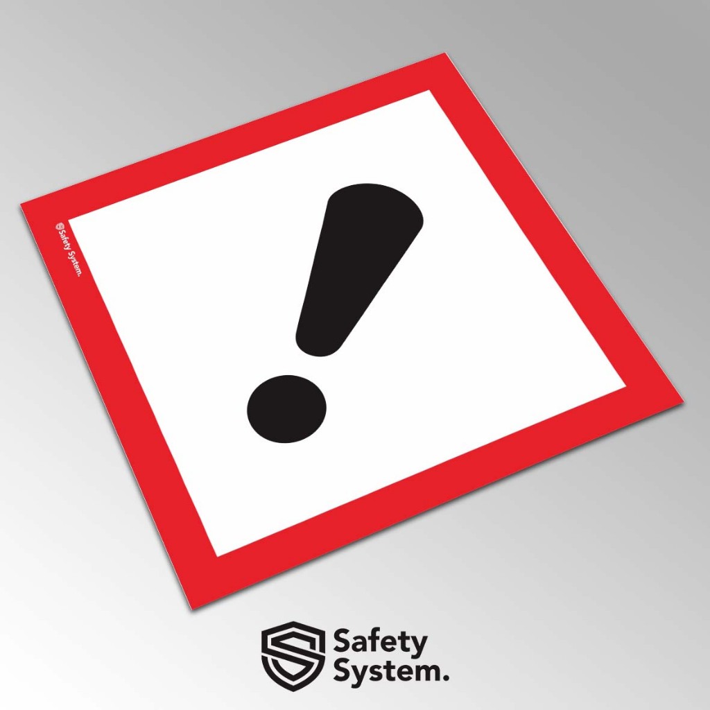 

Stiker Label Simbol B3 Kendaraan Pengangkut Dan Tempat Penyimpanan Kemasan Bahan Berbahaya Dan Beracun GHS Permen LH No 03 2008 - Iritasi Irritant