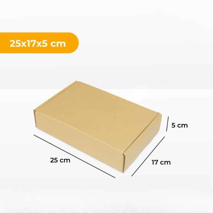 

10 Pcs Kardus Packing Aksesories 25x17x5 Box Kemasan Dompet Dus Hampers Ulang Tahun Coklat Polos