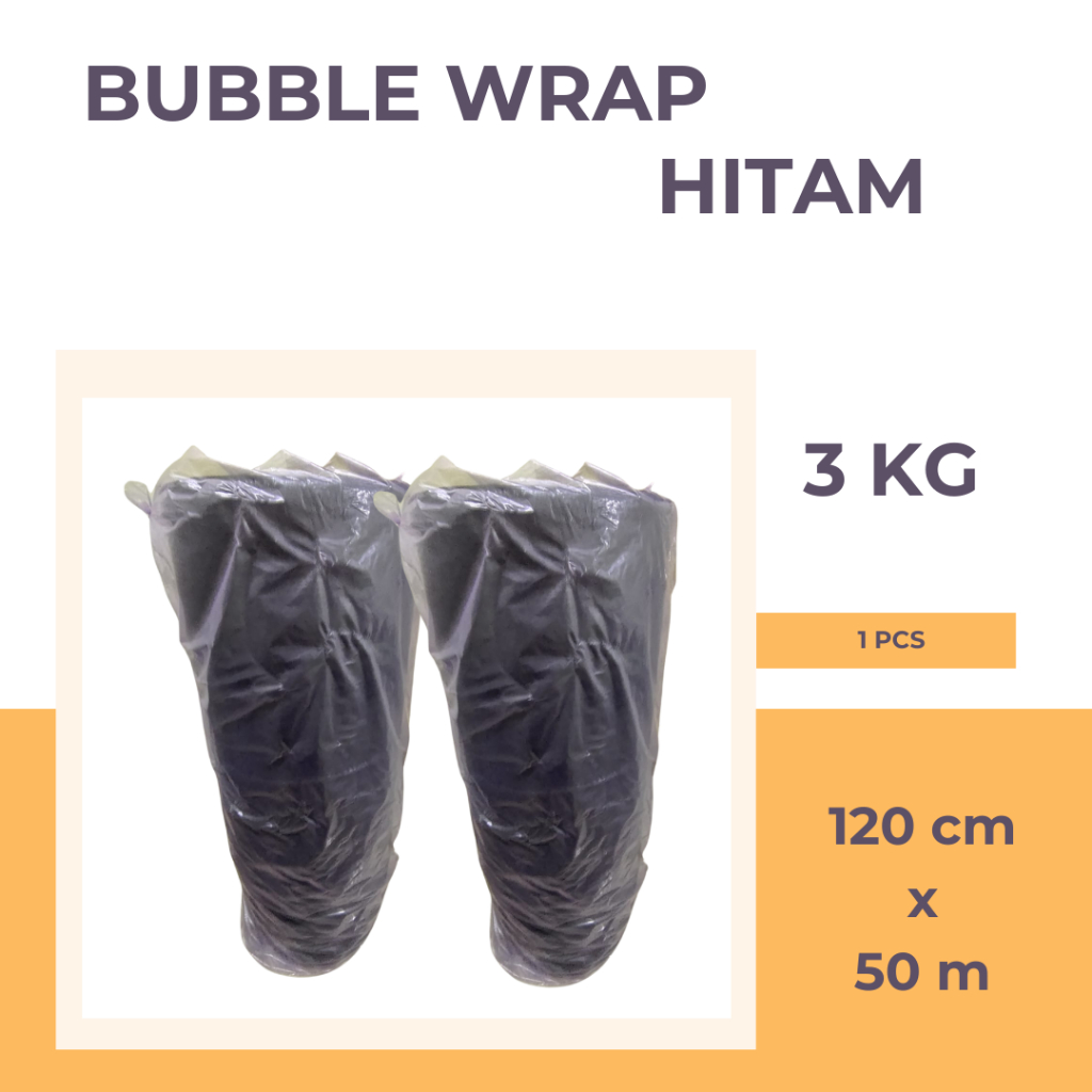 

(GRAB/GOJEK) BUBBLE WRAP PREMIUM HITAM 120CM X 50M KAKU 3KG