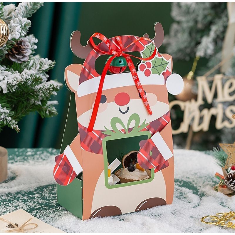 

Box Muffin Santa Rainder 2 Cupcake Nuansa Merry Christmas