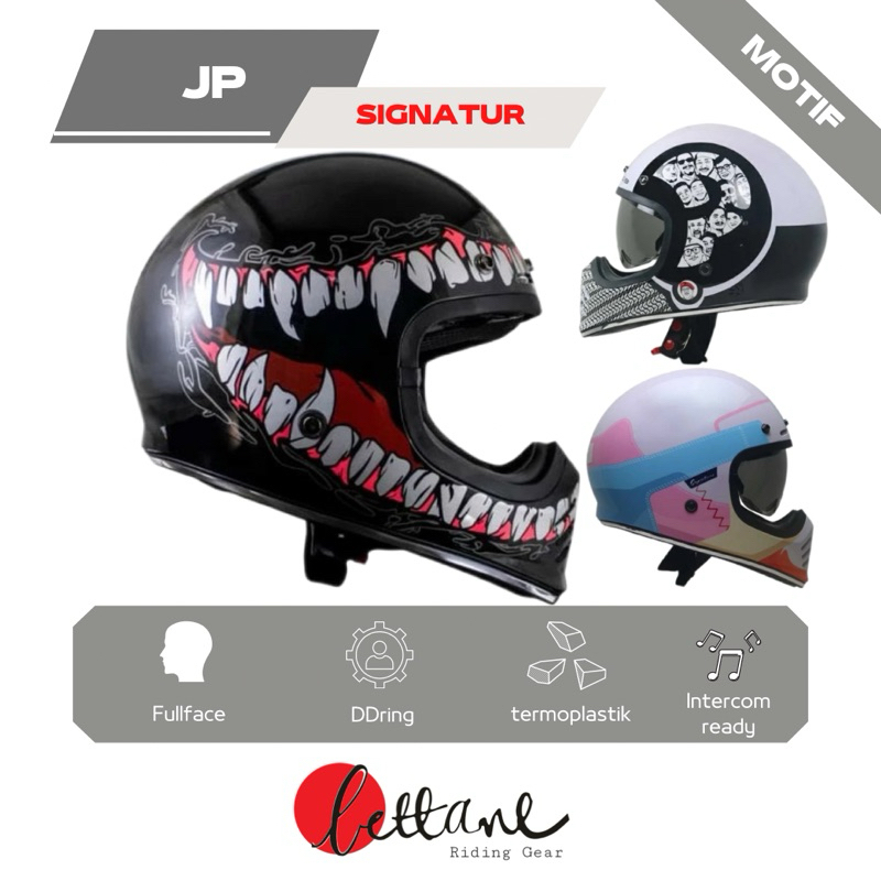 JP Signature Motif |JP SIGNATURE Motif helm classic full face