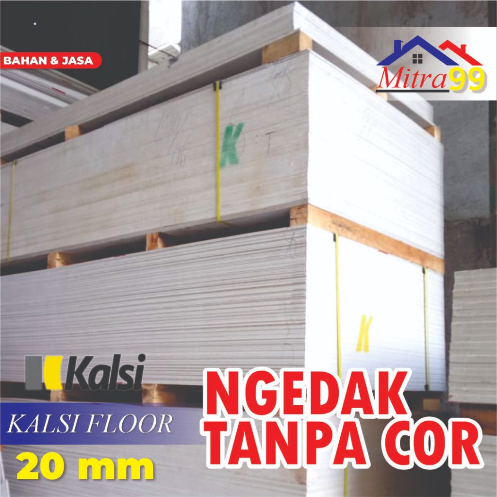 Lantai Kalsifloor 20mm | Papan Kalsi | Lantai Dak Kalsi - Papan Fiber Semen