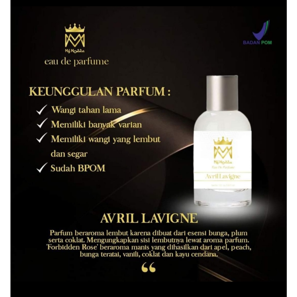PARFUM VIRAL PRIA WANITA WANGI TAHAN LAMA 24 JAM AVRIL LAVIGNE MY MOZZA ORI 100% BPOM
