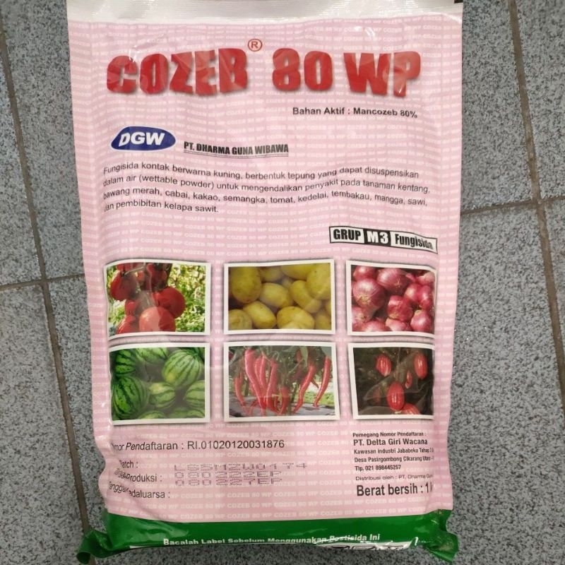 COZEB 80 WP @1Kg BAHAN AKTIF MANCOZEB 80% fungisida untuk mengendalikan penyakit pada tanaman kentan