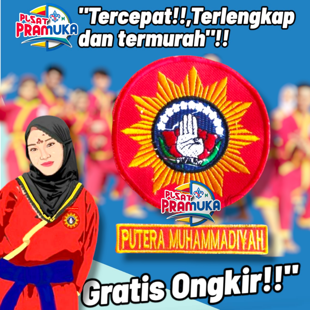 Badge bet tapak suci putra muhamadiyah bordir