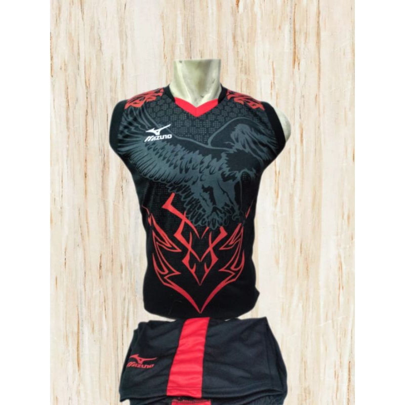 Baju setelan olahraga volly bulutangkis badminton baju singlet dewasa