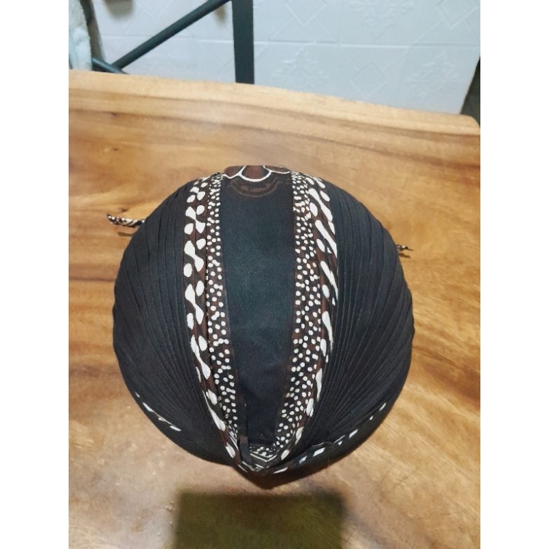 Blangkon Jogja Senopaten Alusan Hitam Garuda