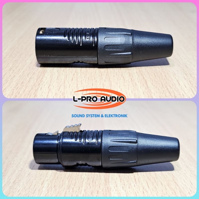 Jek XLR REAN Original by NEUTRIK XLR contra canon soket dan jack