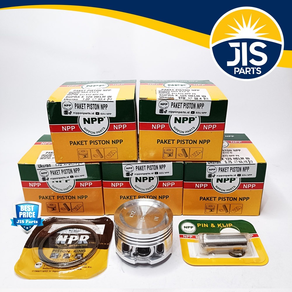 PISTON SEHER KIT SUPRA X 125 HELM IN BLADE 125 FI NPP  OVERSIZE STD 25 50 75 100