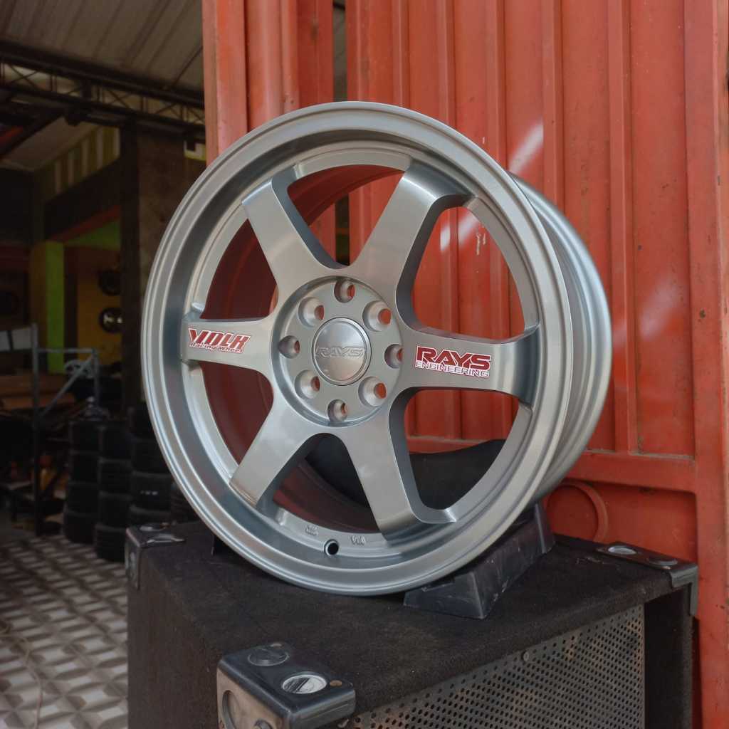 1 SET VELG TE37 SAGA R16 BARU H8x114/100 Lbr 7 rt ET 40 WARNA GUN METAL GLOSS