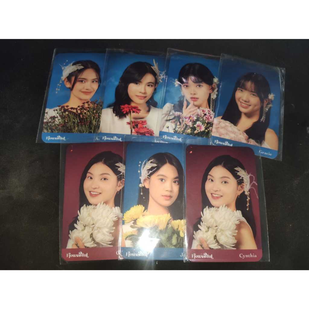 Photocard Meet and Greet JKT48 Official PC MnG Flowerful Ashel Jeane Fiony Lyn Cynthia Gracie