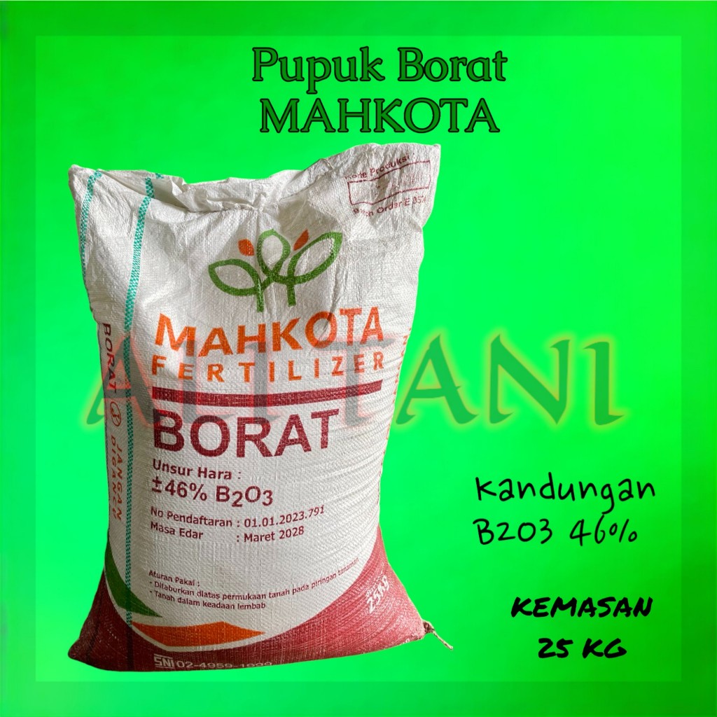 Pupuk Borat MAHKOTA Kemasan 25 KG ORIGINAL 100% Borate/Boron Origin Amerika