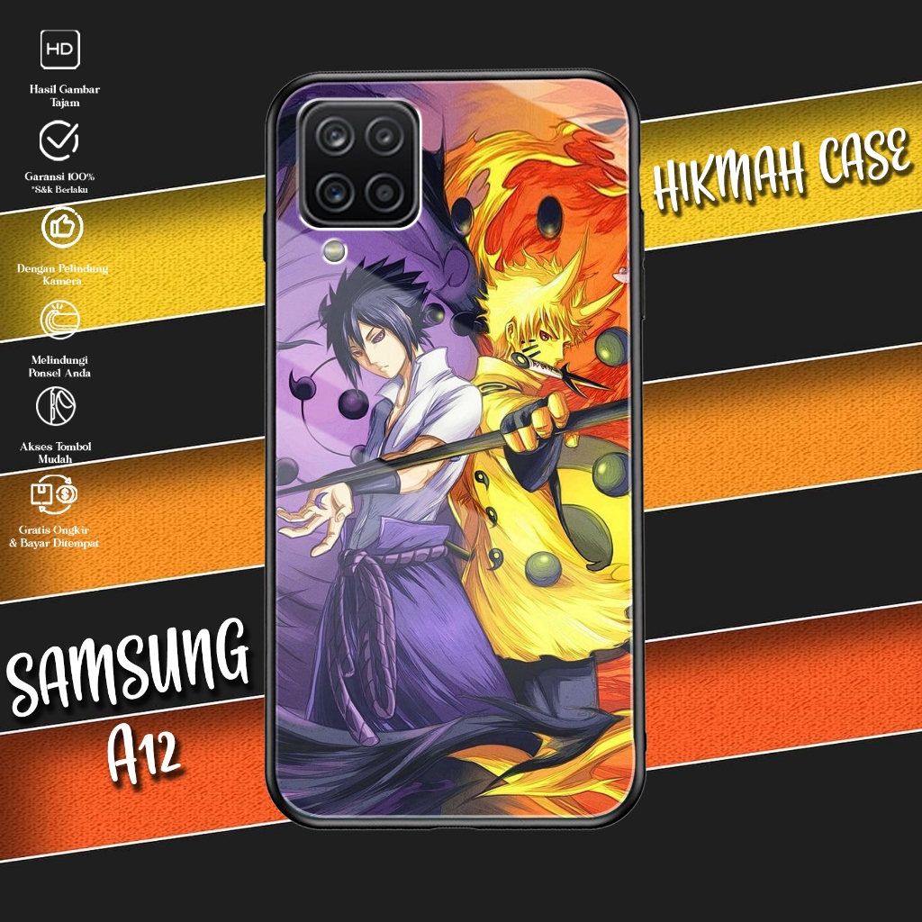 Case Samsung A12 - Casing Hp Samsung A12 - Motif ( NARUTO ) - Silikon Hp Samsung A12 - Softcase Glas