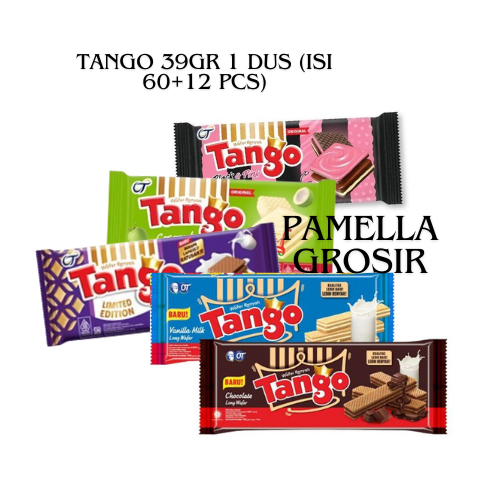 

WAFER TANGO 39GRAM 1DUS (1 DUS ISI 60 PCS BONUS 12)!!!!