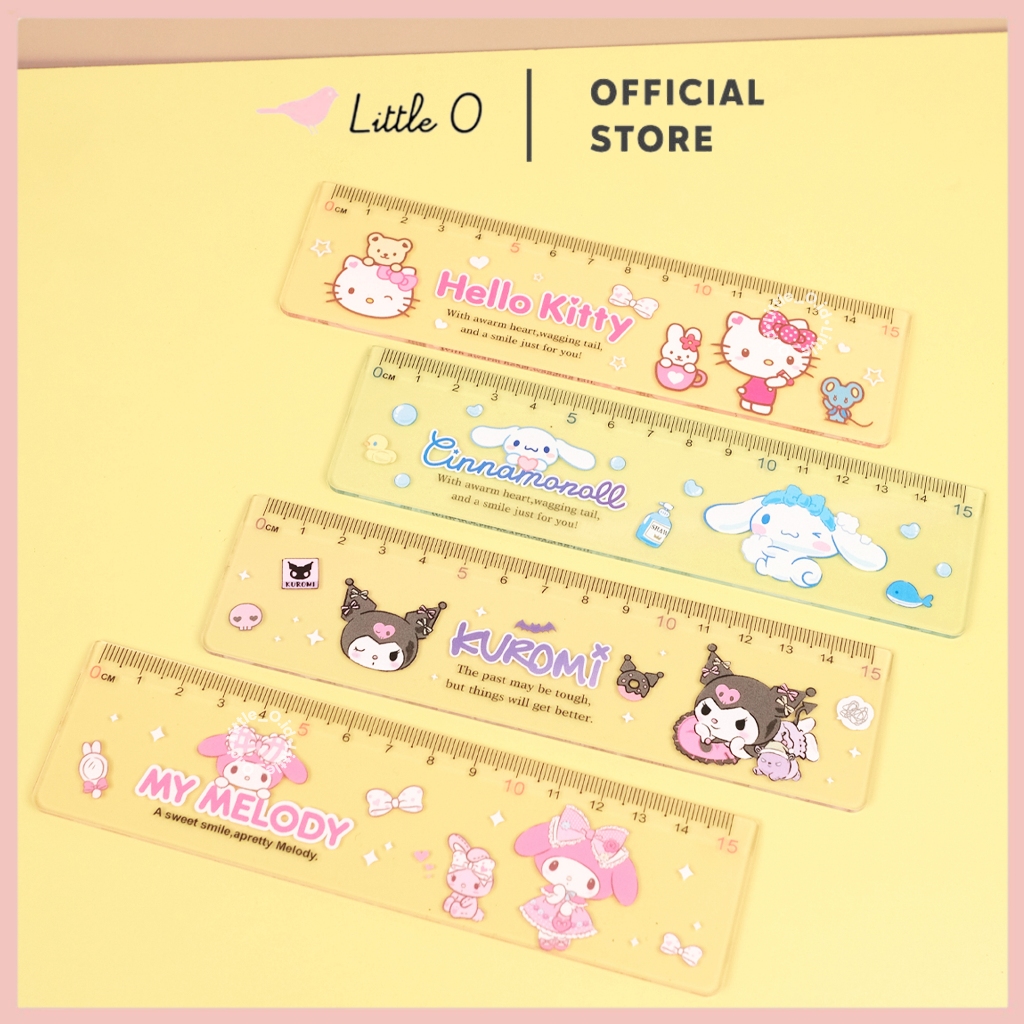 

Penggaris Sanrio Transparan 15cm Ruler Sanrio Penggaris Sekolah Mistar