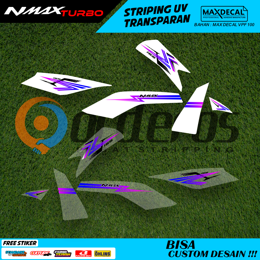 striping nmax turbo new thailand transparan old modifikasi motif api minimalis racing stiker nmax 1