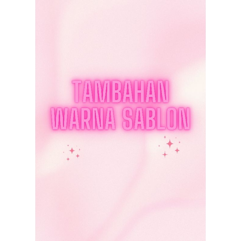

JASA SABLON CAT WARNA WARNI