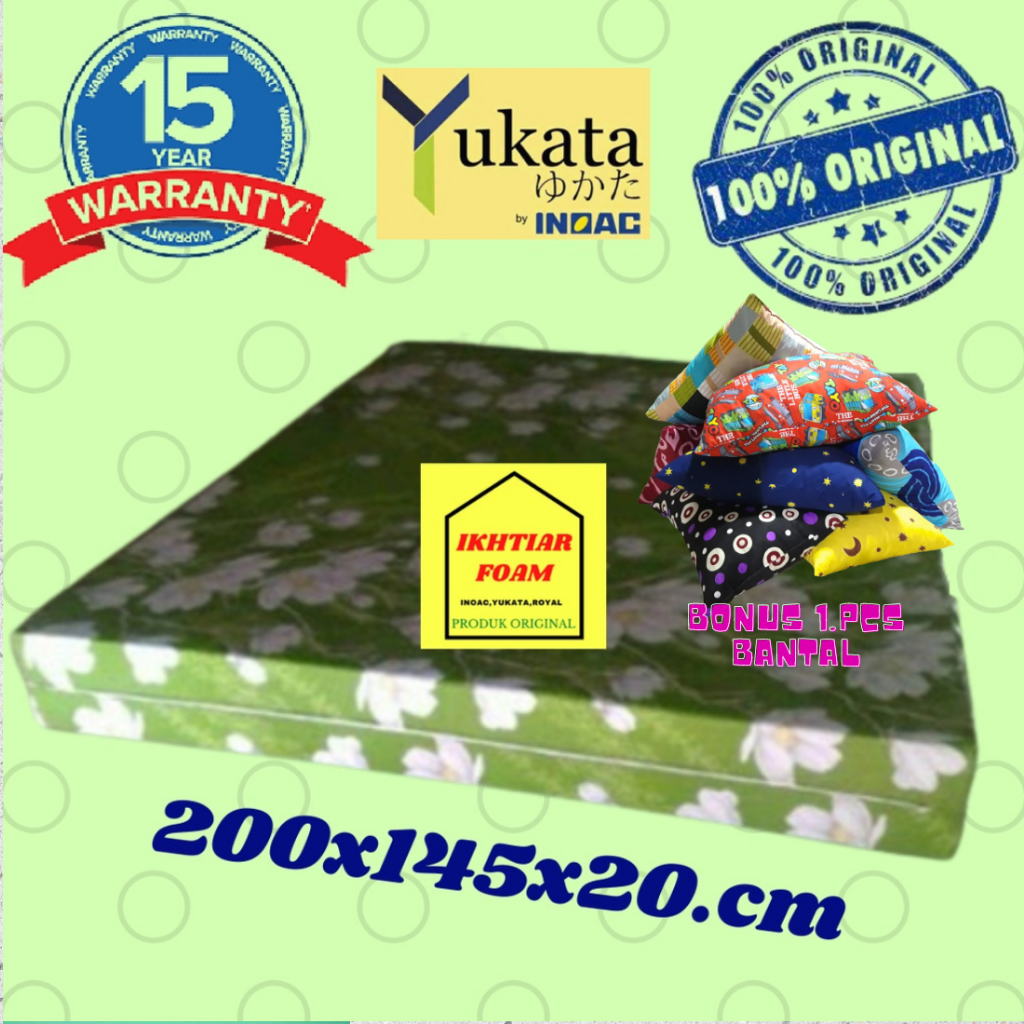 Inoac Yukata Custom Kasur Busa Inoac Murah no 3 tebal 20 cm original inoac Yukata Custom garansi