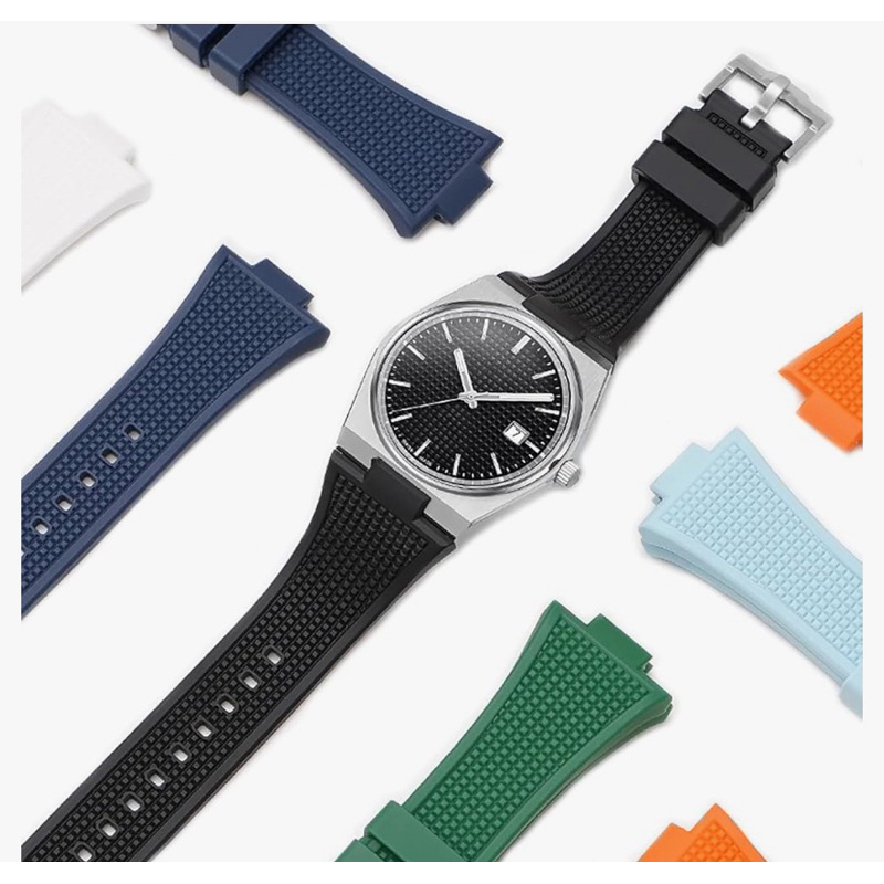 Strap/ Tali jam tangan karet fit to Tissot Prx 80/ Prx 40 Quick Release