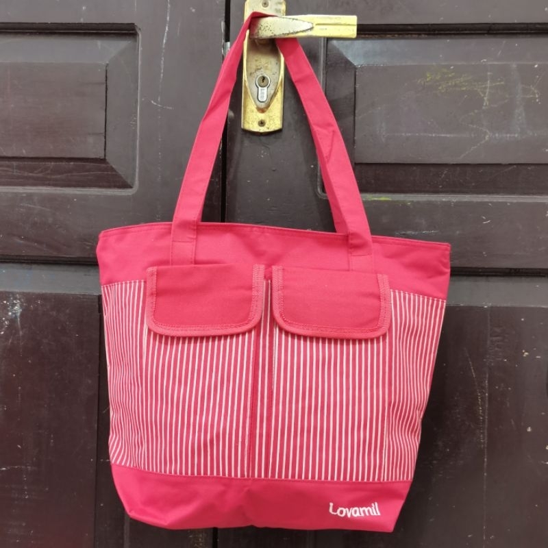 FREE TAS KOSMETIK tas traveling ibu dan anak hadiah susu lovamil hamil bagus