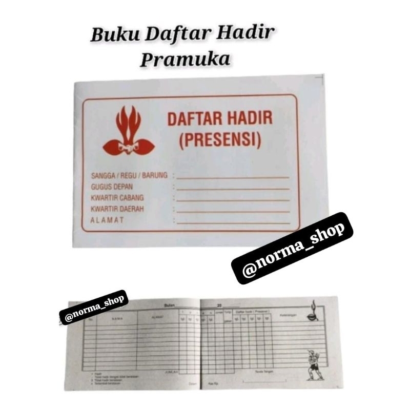 

BUKU DAFTAR HADIR PRAMUKA