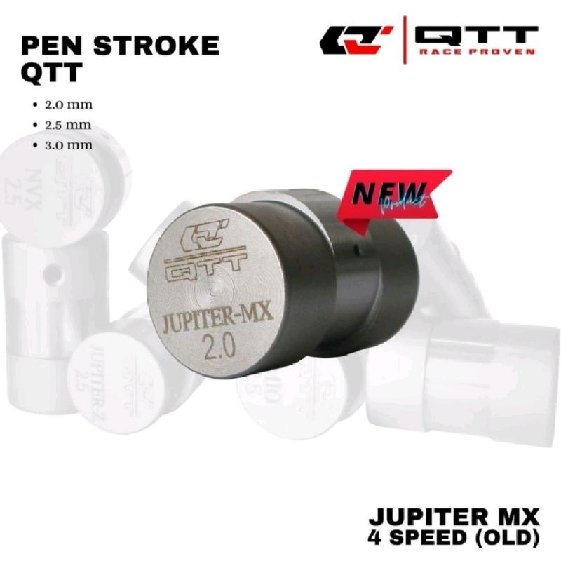 PEN PIN STRUK STROKE UP QTT RACING JUPITER MX 4 SPEED MX OLD 2.0 2.5 3.0MM ORIGINAL QTT RACING