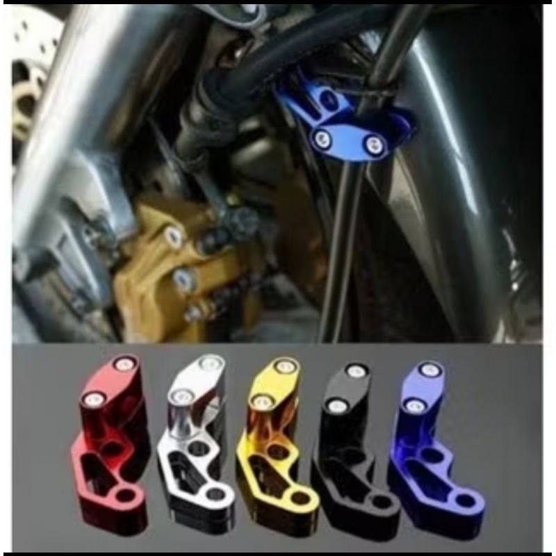 BREKET SELANG REM VARIASI KLEMAN SELANG REM DEPAN FULL CNC