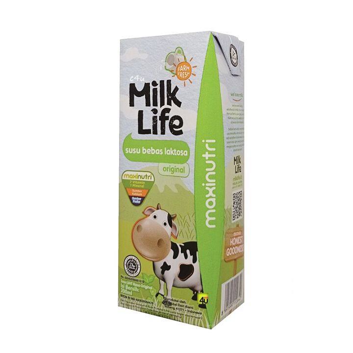 

milk life susu uht bebas laktosa 200ml
