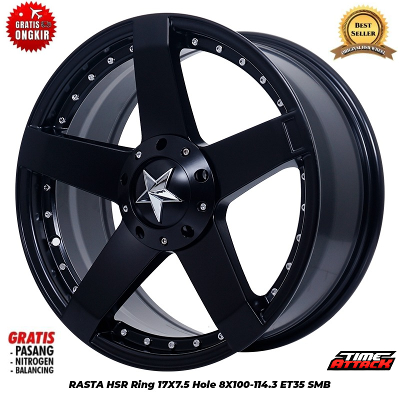 Velg Mobil Raize R17 HSR WHEEL Tipe Rasta Ring 17 - TIME ATTACK BOGOR