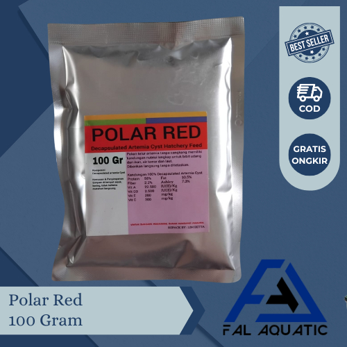 Polar Red 100 Gram / Artemia Polar red / Artemia Instan