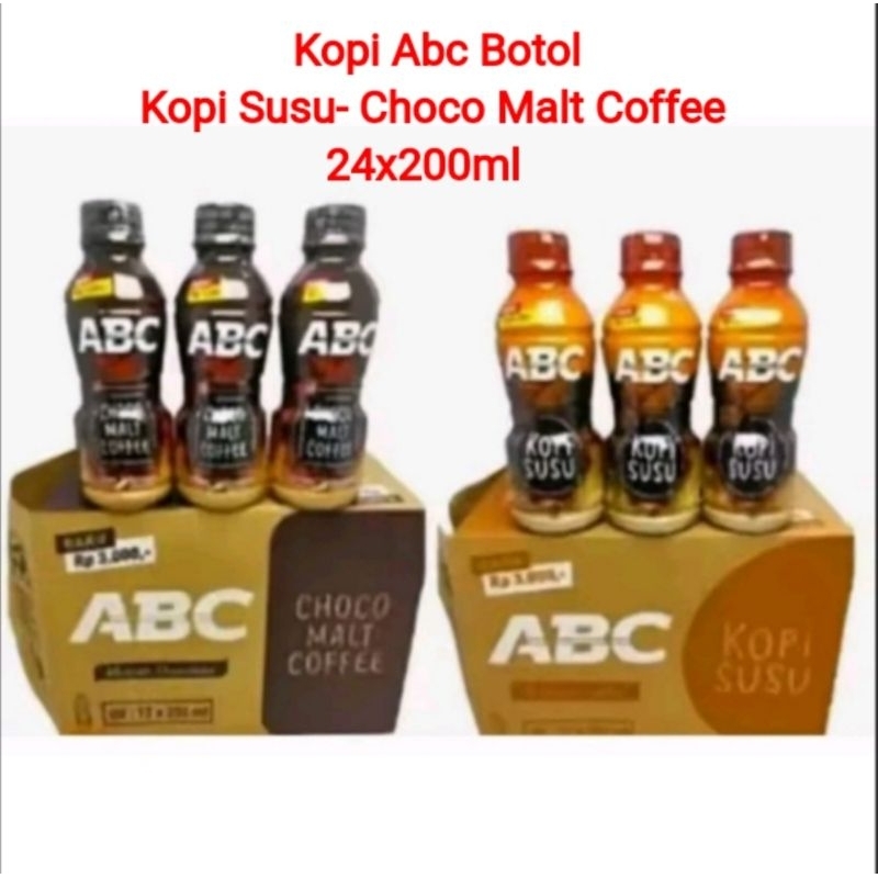 Kopi Abc Botol 1Dus isi 24btl×200ml