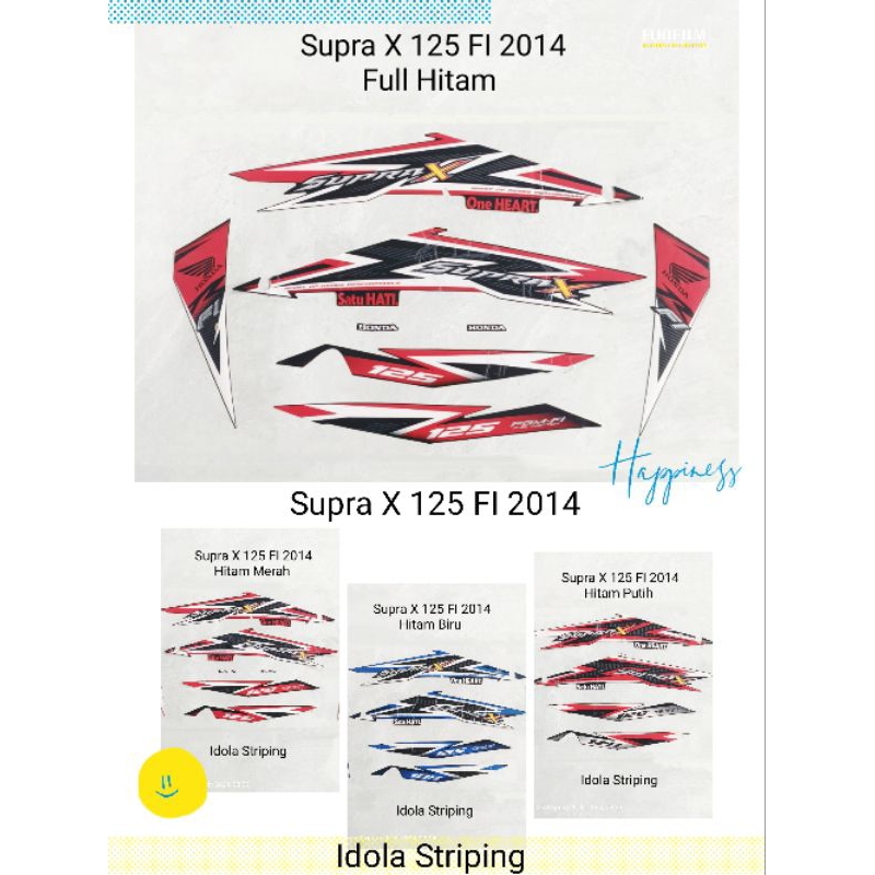 Striping Supra X 125 FI 2014