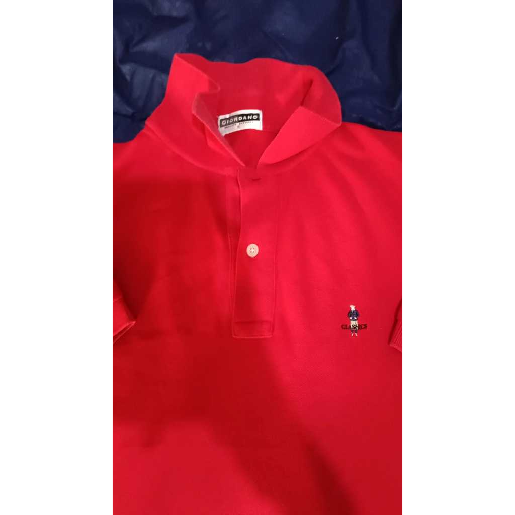 Kaos Polo Giordano logo Beruang second/preloved