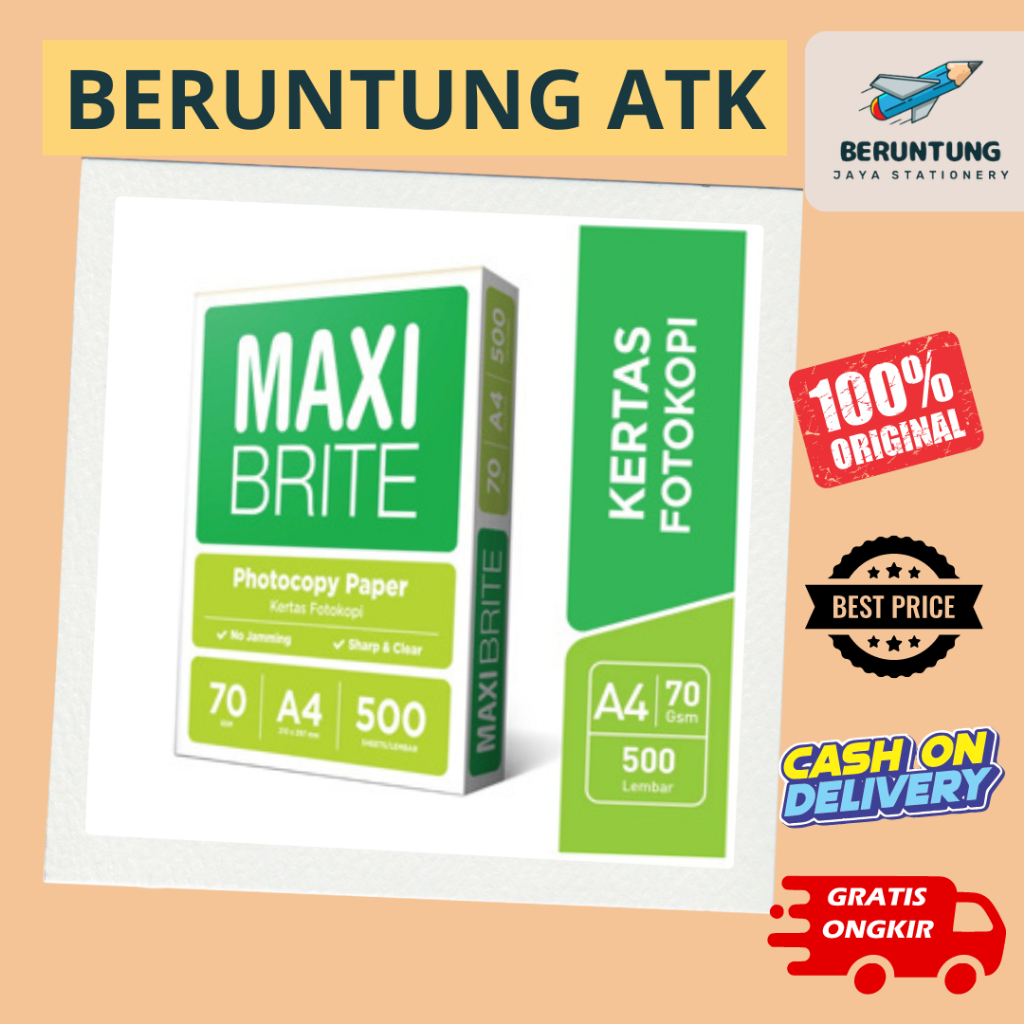 Kertas HVS A4 MAXI Brite 70 gsm