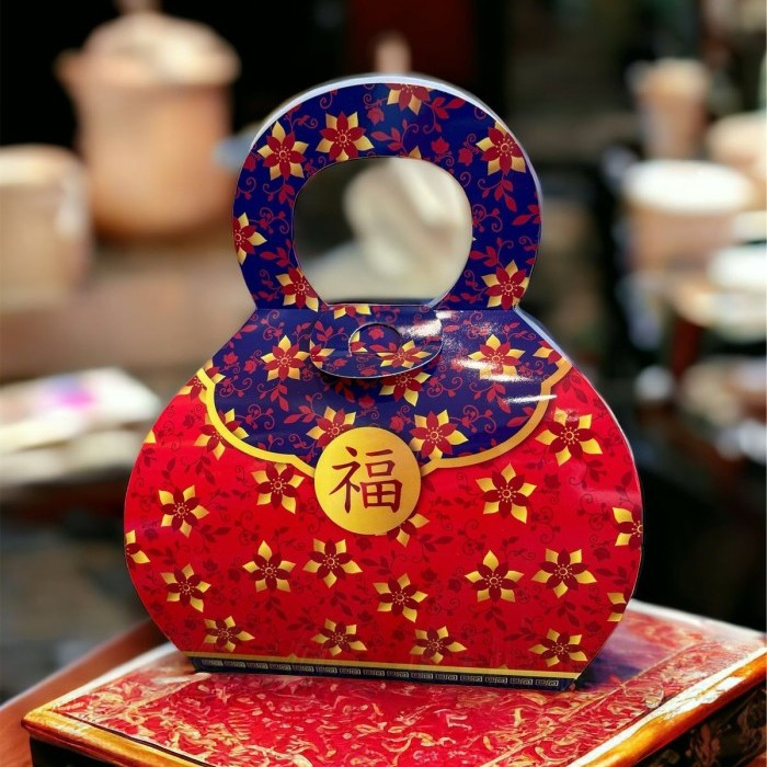 10 Pcs Box Hampers Packaging Snack Toples Imlek Sleve Jar Imlek