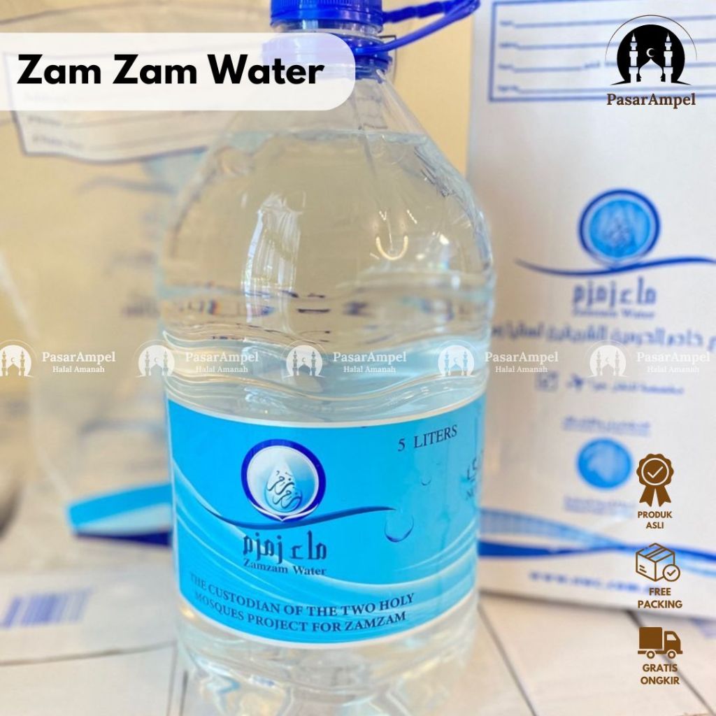 

Air Zam Zam 5 liter Asli Original 100% Saudi Air Zamzam 5L Oleh Oleh Haji Umroh