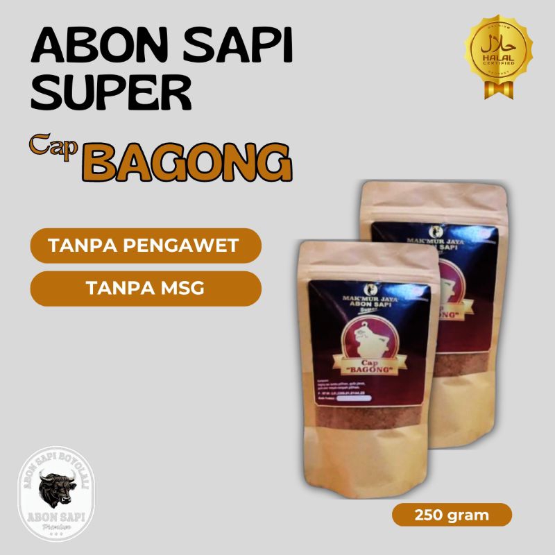 

Abon Sapi Asli Boyolali Cap Bagong 250gr Gurih