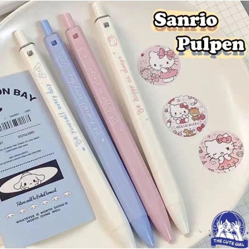 

PULPEN GEL LUCU SANRIO PENS BALL PEN 0.5 TINTA HITAM UJUNG PENA